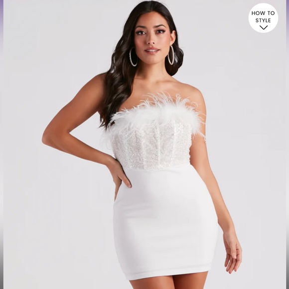 Strapless fitted dress - Picture 2 of 2